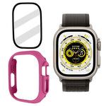 Custodia per orologio per PC smerigliata con pellicola in vetro temperato, For Apple Watch Ultra 3 / 2 / 1 49mm