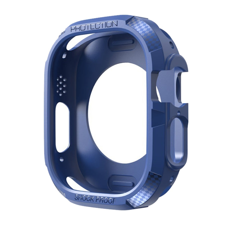 Custodia protettiva in fibra di carbonio TPU a tre prove, For Apple Watch Ultra 3 / 2 / 1 49mm