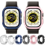 Custodia protettiva in fibra di carbonio TPU a tre prove, For Apple Watch Ultra 3 / 2 / 1 49mm