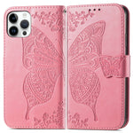 Custodia in pelle goffrata farfalla, For iPhone 14 Pro Max, For iPhone 14 Pro, For iPhone 14