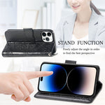 Custodia in pelle goffrata farfalla, For iPhone 14 Pro Max, For iPhone 14 Pro, For iPhone 14