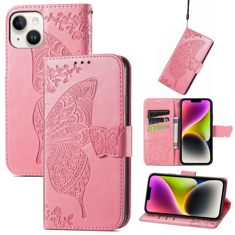 Custodia in pelle goffrata farfalla, For iPhone 14 Pro Max, For iPhone 14 Pro, For iPhone 14