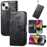 Custodia in pelle goffrata farfalla, For iPhone 14 Pro Max, For iPhone 14 Pro, For iPhone 14
