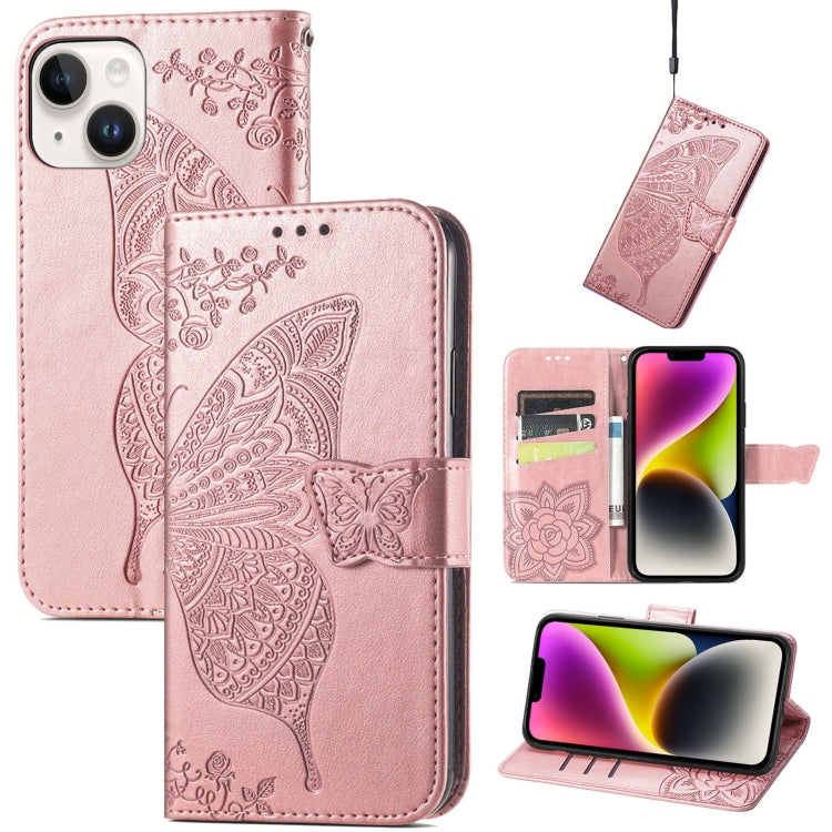 Custodia in pelle goffrata farfalla, For iPhone 14 Pro Max, For iPhone 14 Pro, For iPhone 14