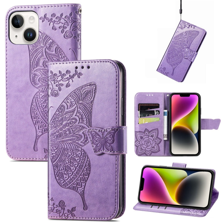 Custodia in pelle goffrata farfalla, For iPhone 14 Pro Max, For iPhone 14 Pro, For iPhone 14