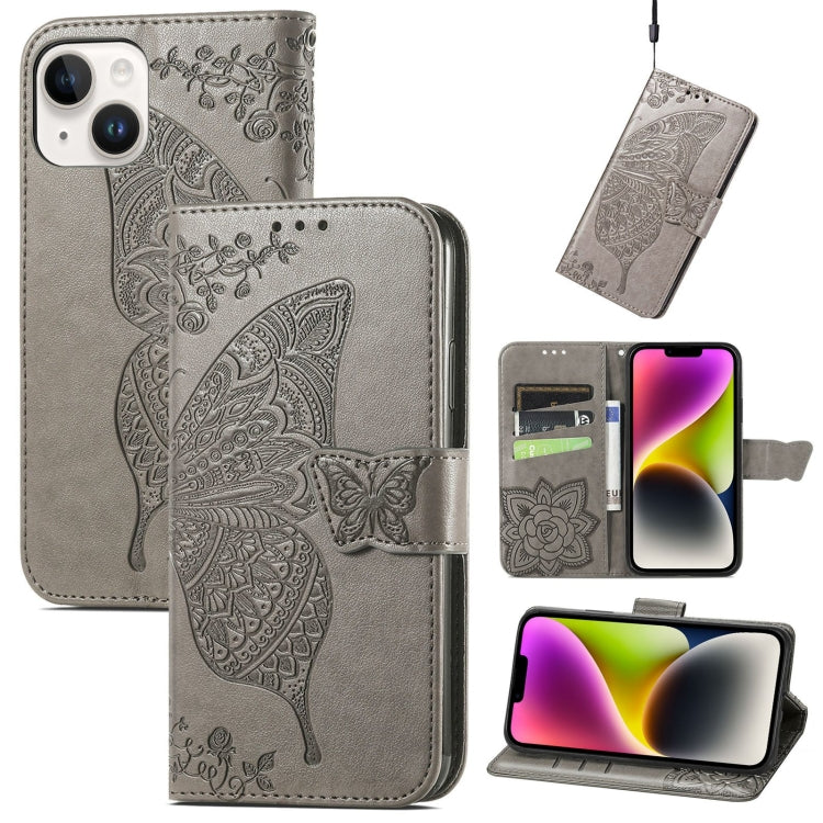 Custodia in pelle goffrata farfalla, For iPhone 14 Pro Max, For iPhone 14 Pro, For iPhone 14