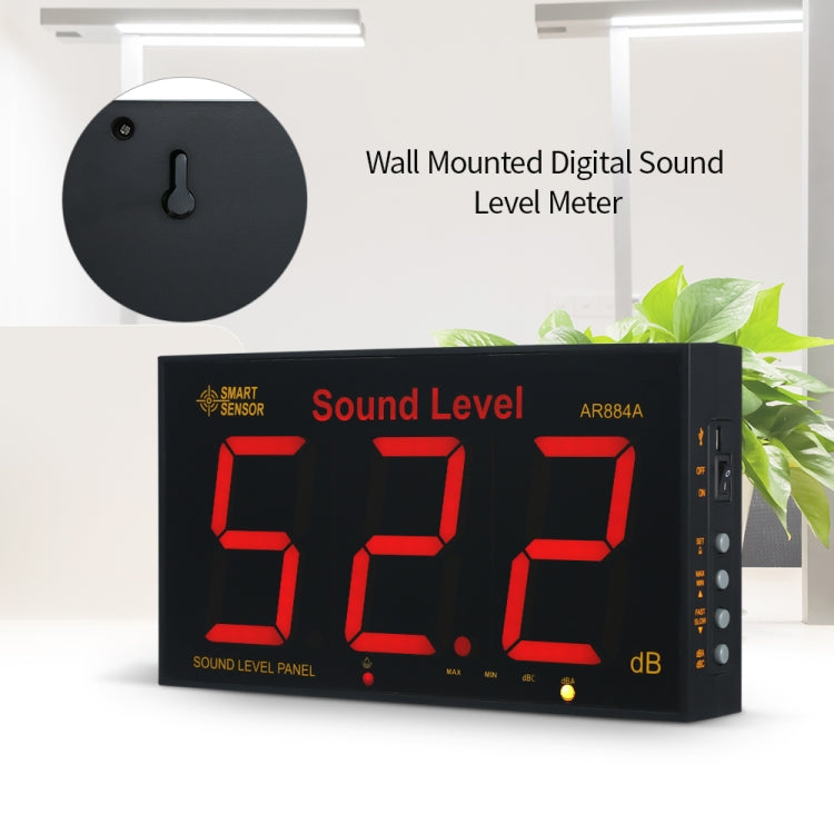 SmartSensor AR884A Fonometro intelligente da parete 9,5" LCD