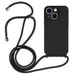 Custodia in silicone liquido con cordino a tracolla, For iPhone 13