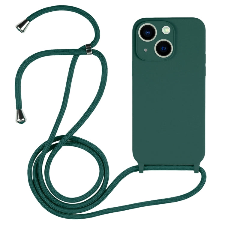 Custodia in silicone liquido con cordino a tracolla, For iPhone 13