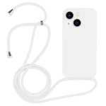 Custodia in silicone liquido con cordino a tracolla, For iPhone 13