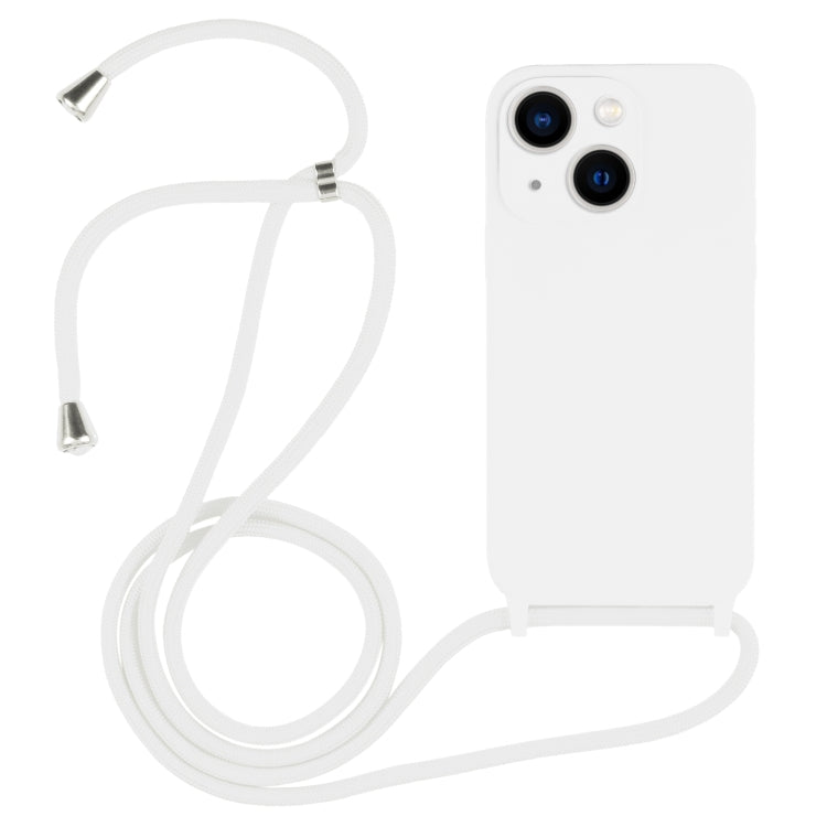 Custodia in silicone liquido con cordino a tracolla, For iPhone 13