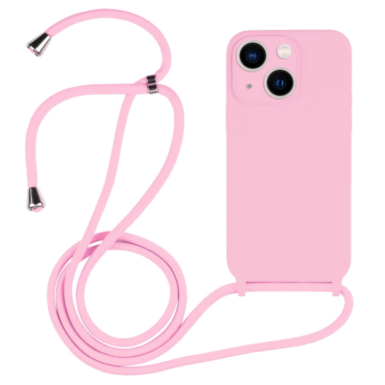 Custodia in silicone liquido con cordino a tracolla, For iPhone 13