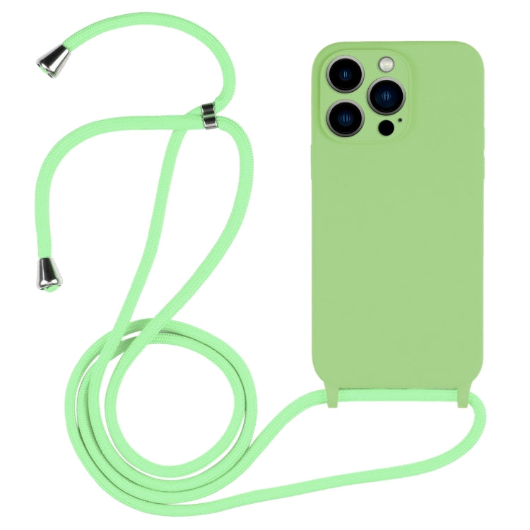 Custodia in silicone liquido con cordino a tracolla, For iPhone 13 Pro