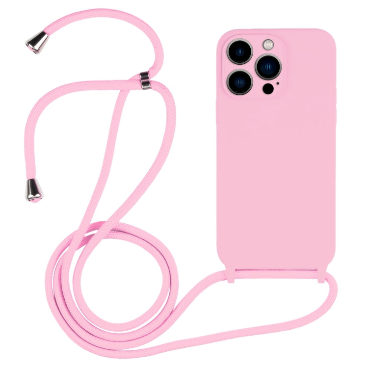 Custodia in silicone liquido con cordino a tracolla, For iPhone 13 Pro