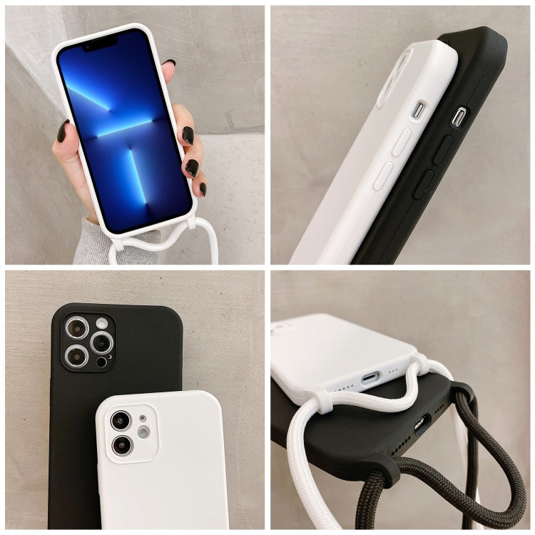 Custodia in silicone liquido con cordino a tracolla, For iPhone 13 Pro