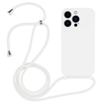 Custodia in silicone liquido con cordino a tracolla, For iPhone 13 Pro Max