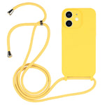 Custodia in silicone liquido con cordino a tracolla, For iPhone 12