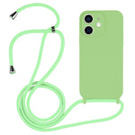 Custodia in silicone liquido con cordino a tracolla, For iPhone 12