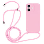 Custodia in silicone liquido con cordino a tracolla, For iPhone 12