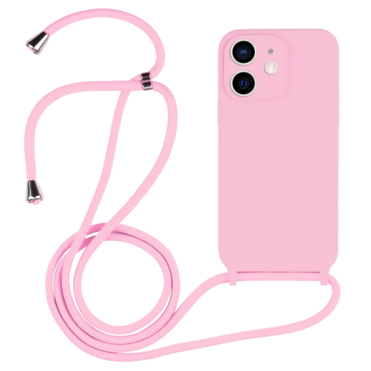 Custodia in silicone liquido con cordino a tracolla, For iPhone 12