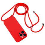 Custodia in silicone liquido con cordino a tracolla, For iPhone 12 Pro
