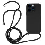 Custodia in silicone liquido con cordino a tracolla, For iPhone 12 Pro