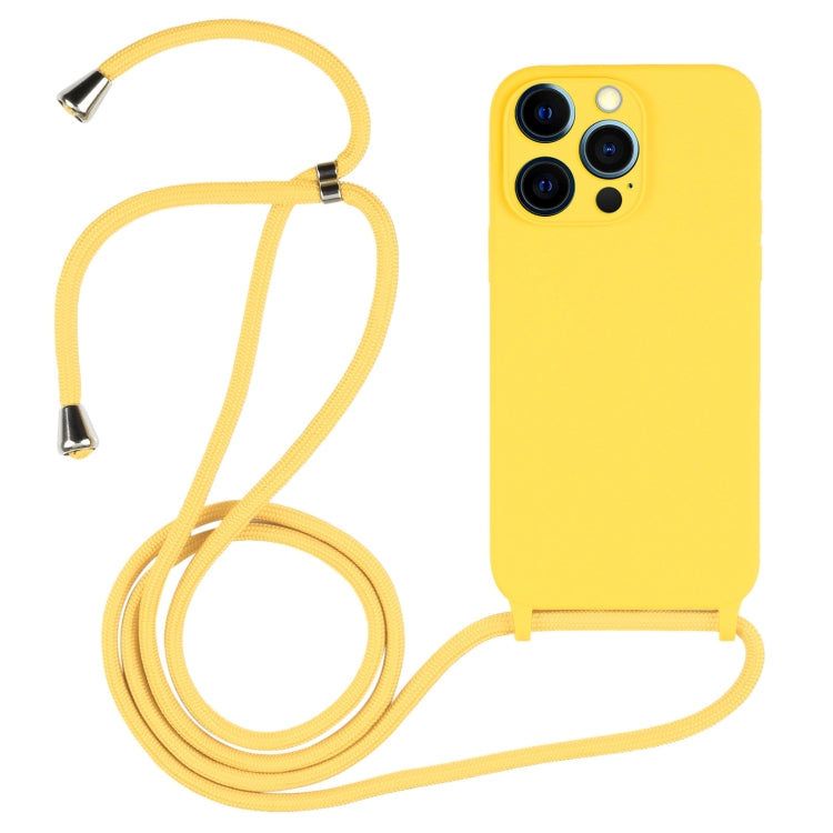 Custodia in silicone liquido con cordino a tracolla, For iPhone 12 Pro