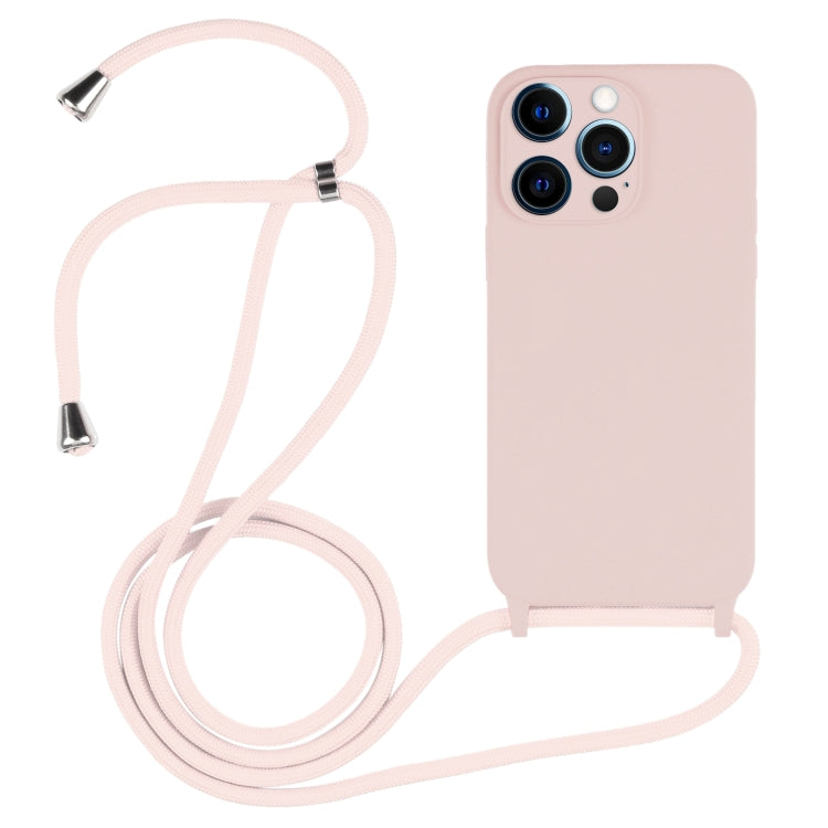 Custodia in silicone liquido con cordino a tracolla, For iPhone 12 Pro