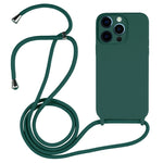 Custodia in silicone liquido con cordino a tracolla, For iPhone 12 Pro
