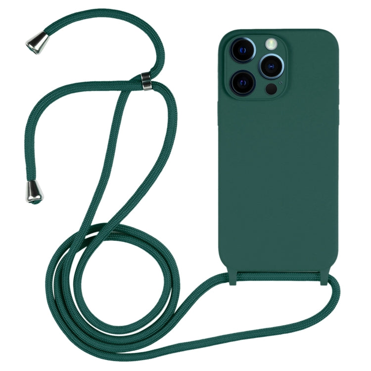 Custodia in silicone liquido con cordino a tracolla, For iPhone 12 Pro