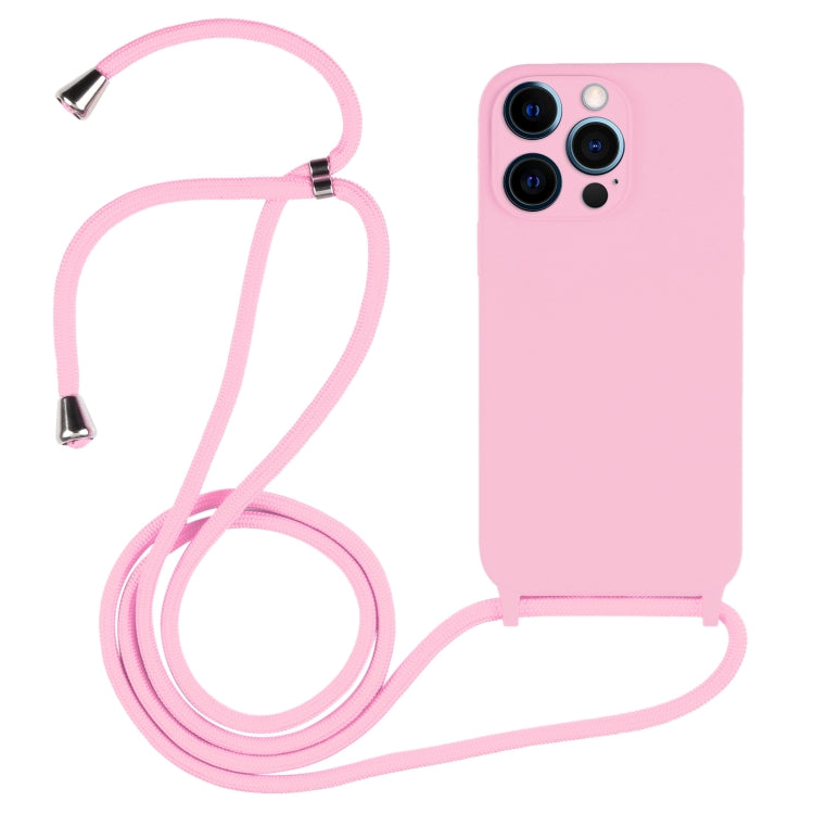 Custodia in silicone liquido con cordino a tracolla, For iPhone 12 Pro
