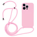 Custodia in silicone liquido con cordino a tracolla, For iPhone 12 Pro Max