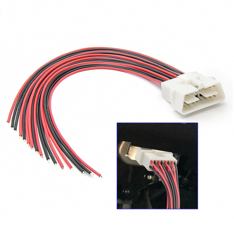 Cavo di prolunga terminale fisso da 30 cm a 16 pin, Female Plug for Honda, Female Plug for Volkswagen, Male Plug, Female Plug, Female Plug for KIA