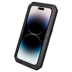 Silicone impermeabile antiurto + custodia in lega di zinco, For iPhone 14 Pro Max, For iPhone 14 Pro, For iPhone 14, For iPhone 14 Plus