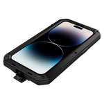Silicone impermeabile antiurto + custodia in lega di zinco, For iPhone 14 Pro Max, For iPhone 14 Pro, For iPhone 14, For iPhone 14 Plus