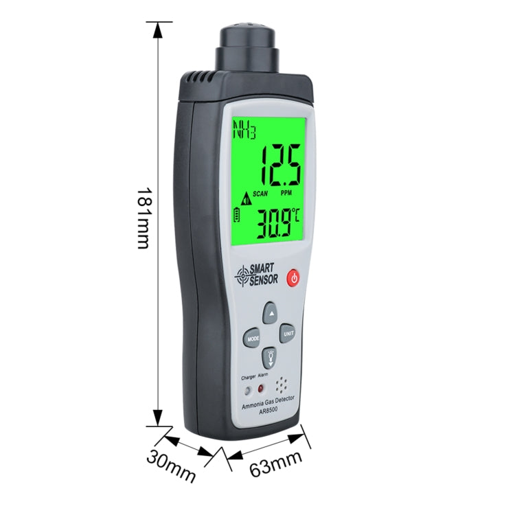 Rilevatore portatile gas ammoniaca NH3 SmartSensor AR8500