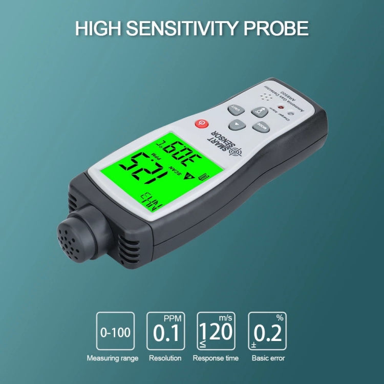 SmartSensor AR8500 Portable Ammonia Gas Detector NH3