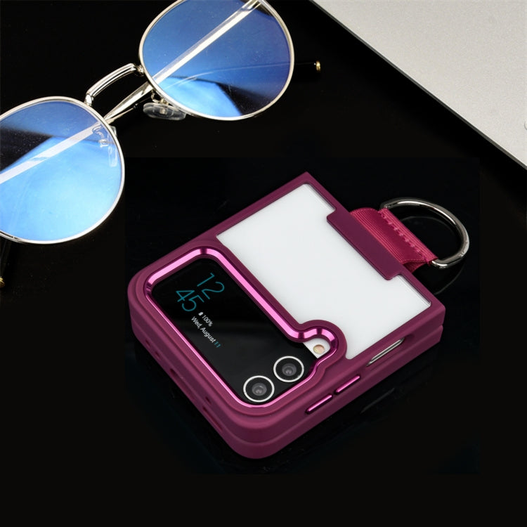 Scudo TPU trasparente + custodia per telefono PC con anello, For Samsung Galaxy Z Flip4