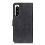 KHAZNEH Retro Texture PU + Custodia in pelle a vibrazione orizzontale in TPU, For Sony Xperia 5 IV, For Samsung Galaxy A04 4G