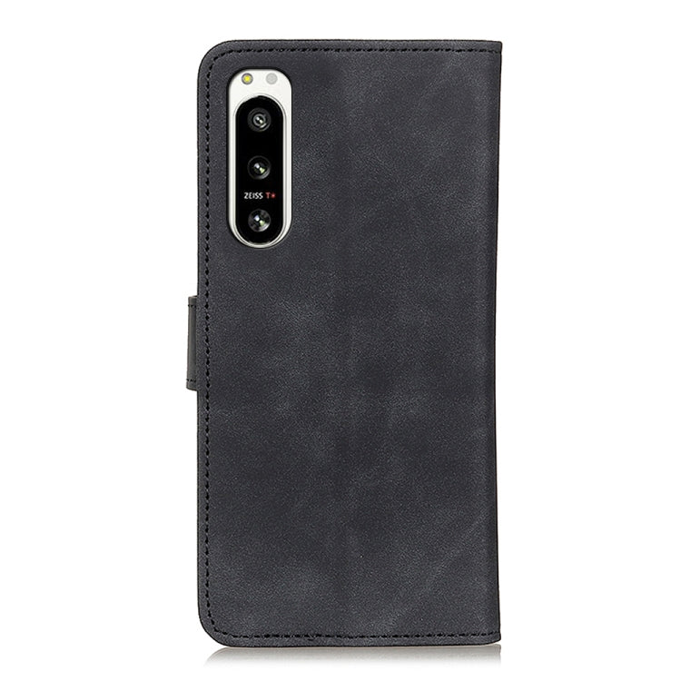KHAZNEH Retro Texture PU + Custodia in pelle a vibrazione orizzontale in TPU, For Sony Xperia 5 IV, For Samsung Galaxy A04 4G