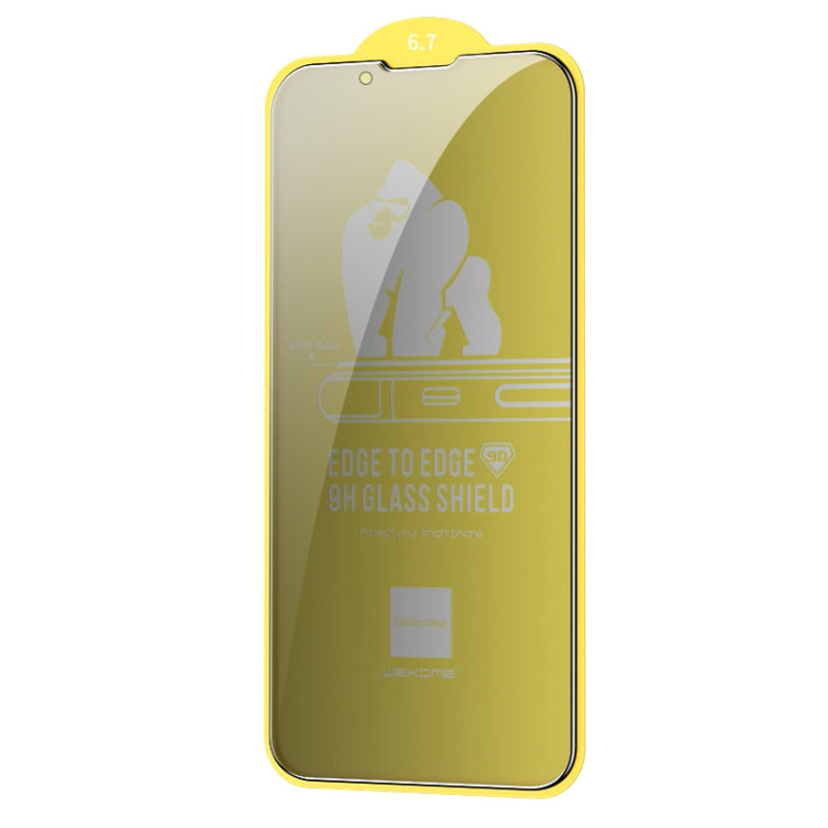 WEKOME Pellicola in vetro temperato per privacy curvo 9D, For iPhone 14 (1 PC), For iPhone 14 Plus (1 PC), For iPhone 14 Pro (1 PC), For iPhone 14 Pro Max (1 PC), (1 PC), For iPhone 13 (1 PC), For iPhone 12 mini (1 PC), For iPhone 12 / 12 Pro (1 PC)   ...