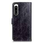 Custodia per telefono in pelle a vibrazione orizzontale con struttura retrò Crazy Horse, For Sony Xperia 5 IV, For Samsung Galaxy A04 4G