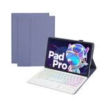 Custodia in pelle per tastiera Bluetooth retroilluminata a tre colori AM18-AS con touchpad, AM18-AS