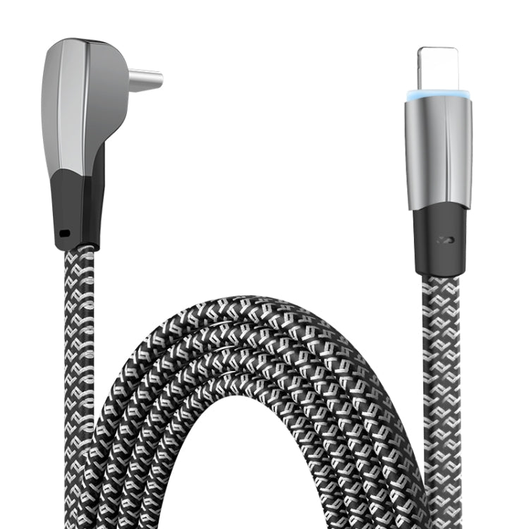 Cavo dati di ricarica rapida da 3A USB-C/tipo-C a gomito a 8 pin, 3A Type-C to 8 Pin 1.2m, 3A Type-C to 8 Pin 2m