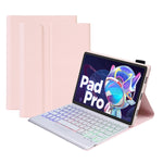 Custodia in pelle per tastiera Bluetooth retroilluminata a tre colori AM18-BS, AM18-BS