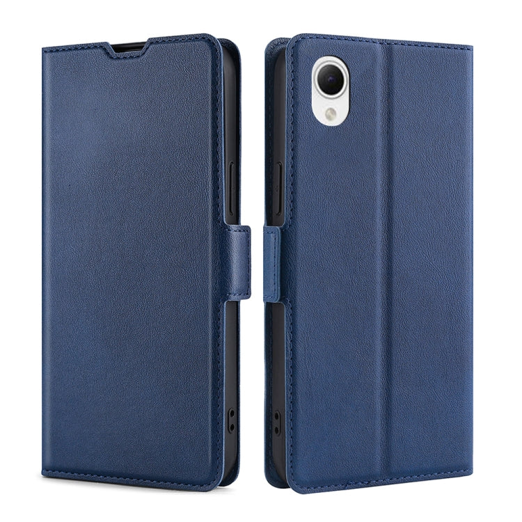 Custodia per telefono in pelle flip orizzontale con fibbia laterale ultrasottile, For Samsung Galaxy A23e/A22e