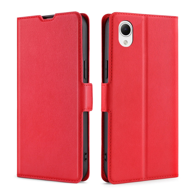 Custodia per telefono in pelle flip orizzontale con fibbia laterale ultrasottile, For Samsung Galaxy A23e/A22e