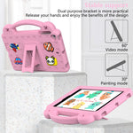 Custodia per tablet antiurto EVA per bambini con cavalletto, For iPad mini 1 / 2 / 3 / 4 / 5, For iPad Air / Air 2 / iPad 5 / 6 / Pro 9.7, For iPad Pro 11 2018 / 2020 / 2021, For iPad Air 2020 / 2022 10.9