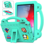 Custodia per tablet antiurto EVA per bambini con cavalletto, For iPad mini 1 / 2 / 3 / 4 / 5, For iPad Air / Air 2 / iPad 5 / 6 / Pro 9.7, For iPad Pro 11 2018 / 2020 / 2021, For iPad Air 2020 / 2022 10.9