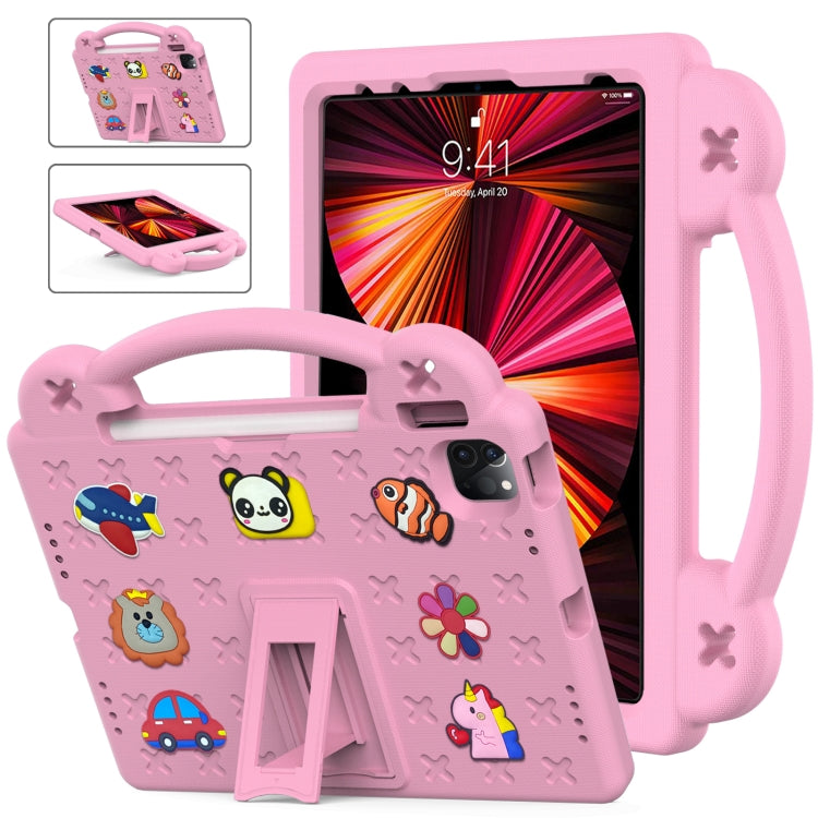 Custodia per tablet antiurto EVA per bambini con cavalletto, For iPad mini 1 / 2 / 3 / 4 / 5, For iPad Air / Air 2 / iPad 5 / 6 / Pro 9.7, For iPad Pro 11 2018 / 2020 / 2021, For iPad Air 2020 / 2022 10.9
